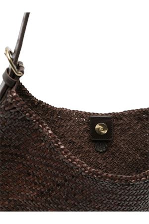 Dark Brown Luna Mezza shoulder bag DRAGON DIFFUSION | 8021DARKBROWN
